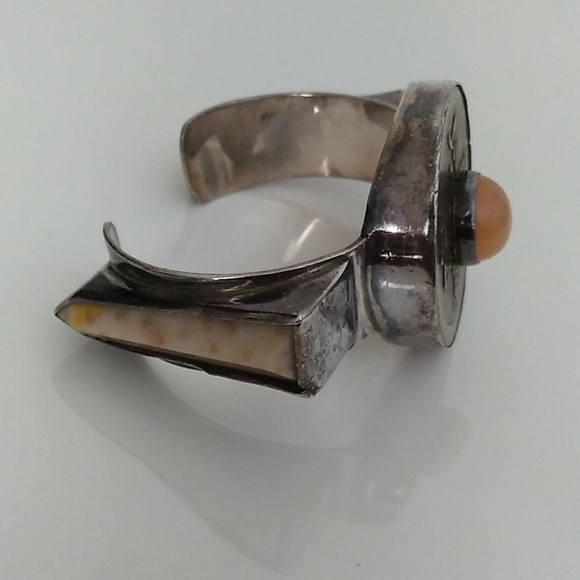 Unique Modernist Darla Nordstrom Sterling Silver Cuff VINTAGE - Picture 3 of 16